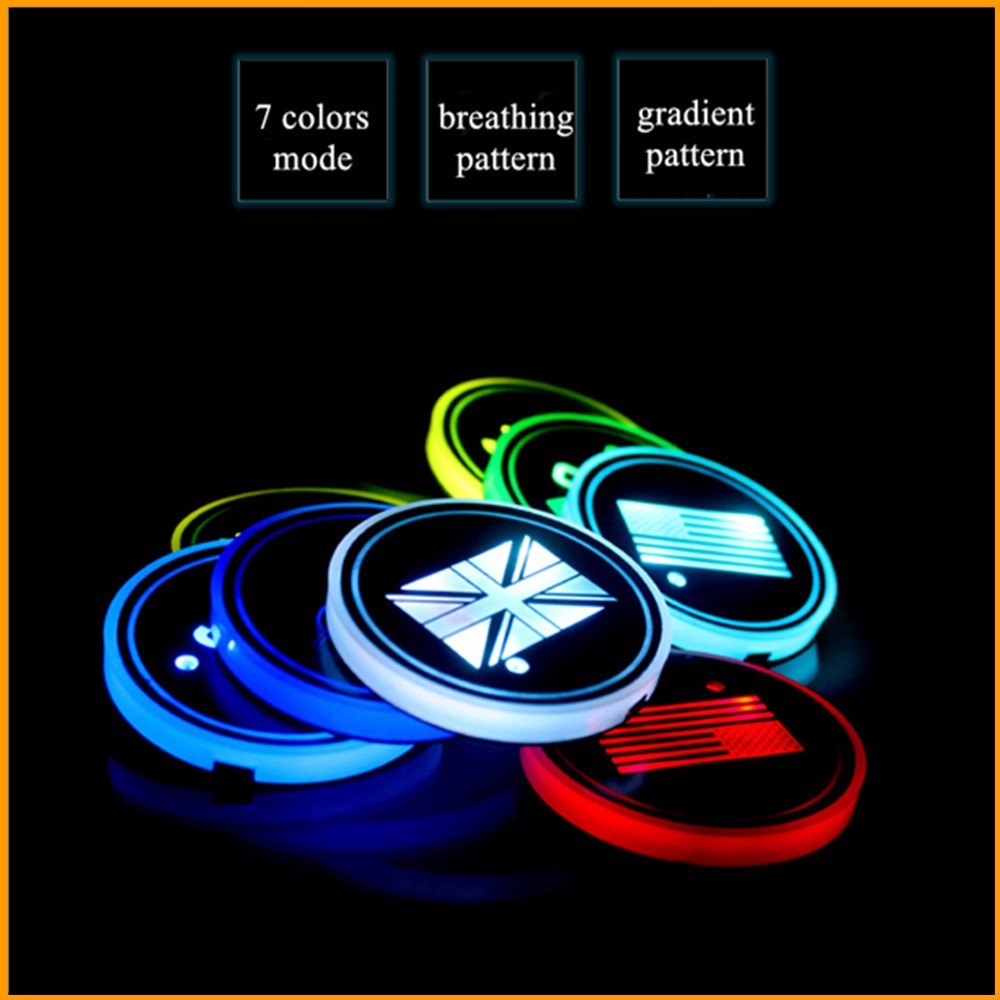 Car LED luminous water coaster