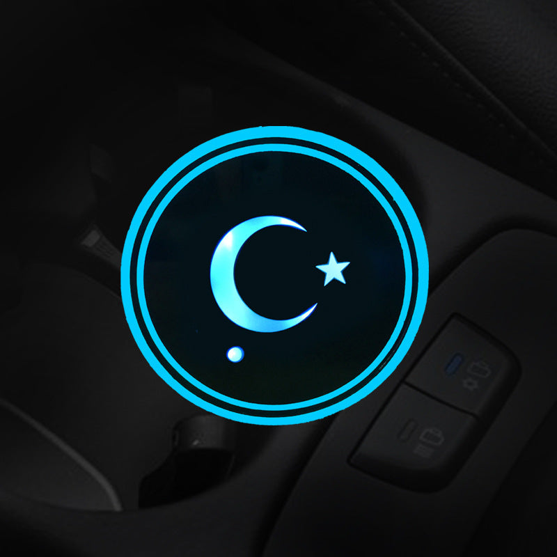 Car LED luminous water coaster