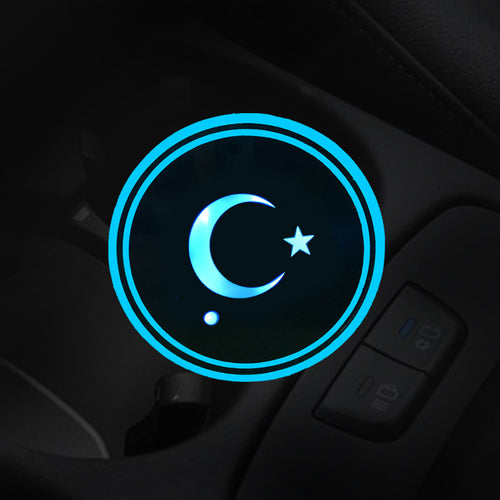 Car LED luminous water coaster