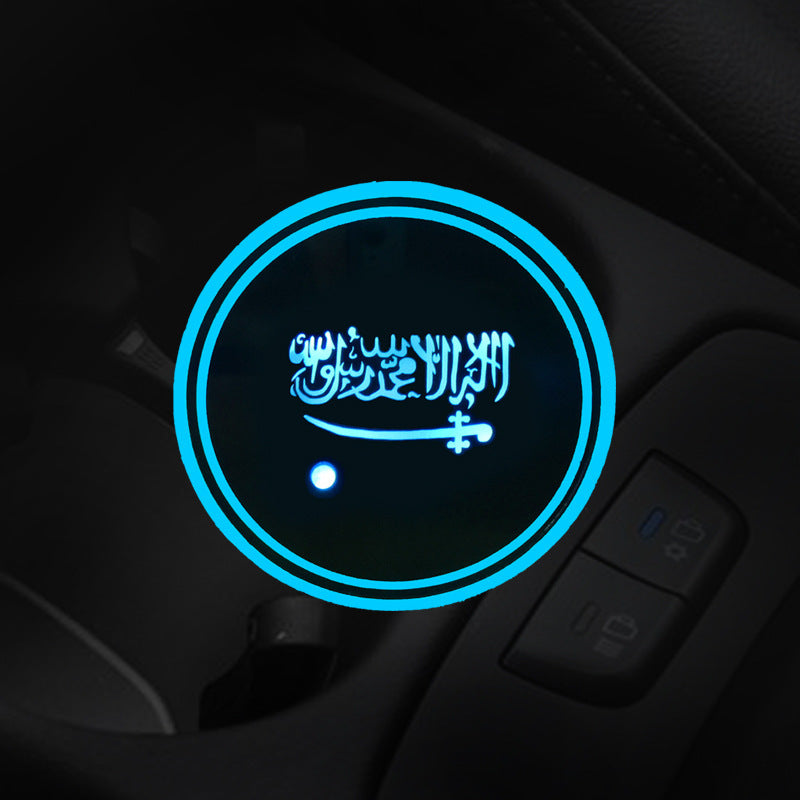 Car LED luminous water coaster